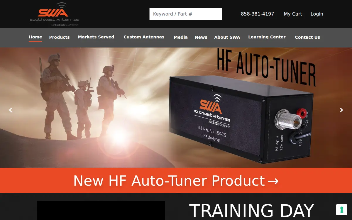 Homepage of Southwest Antennas, INC.