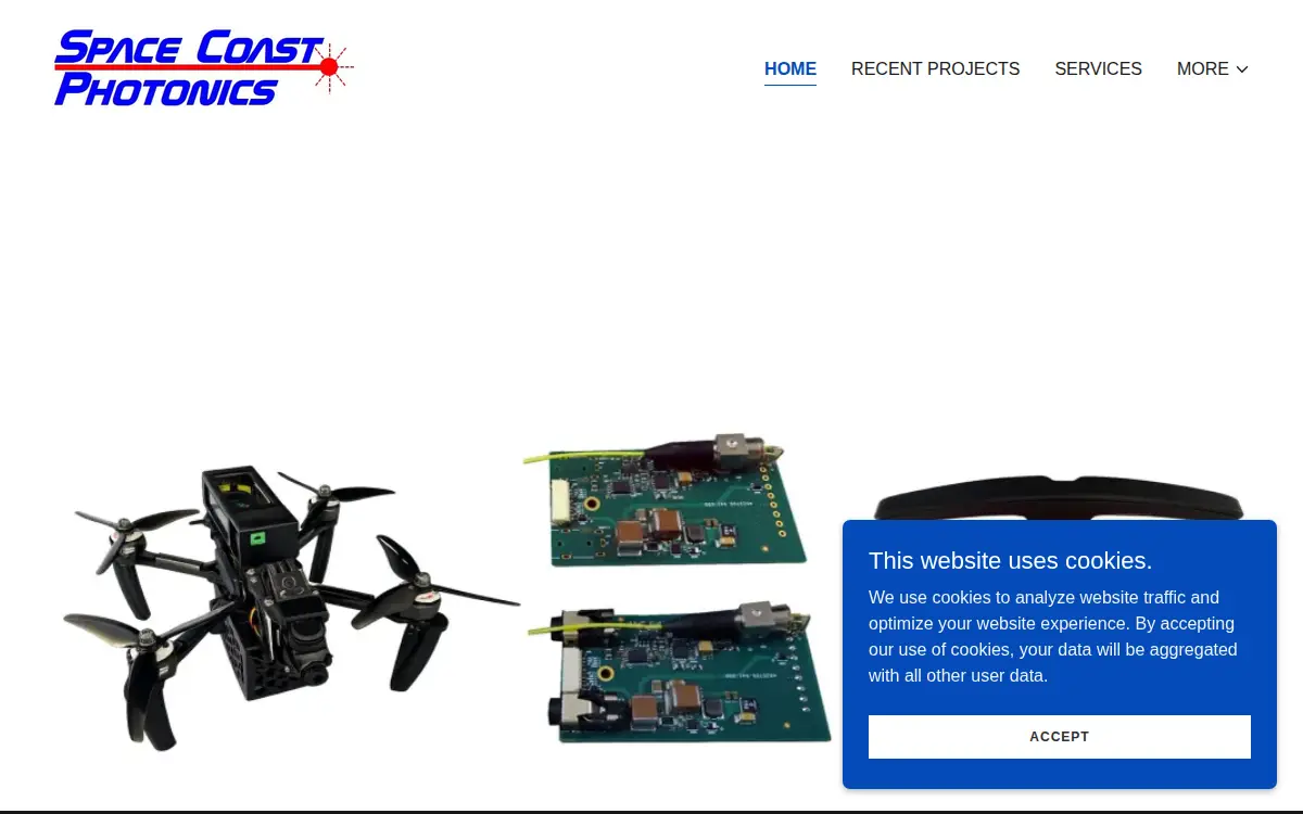 Homepage of Space Coast Photonics CORP