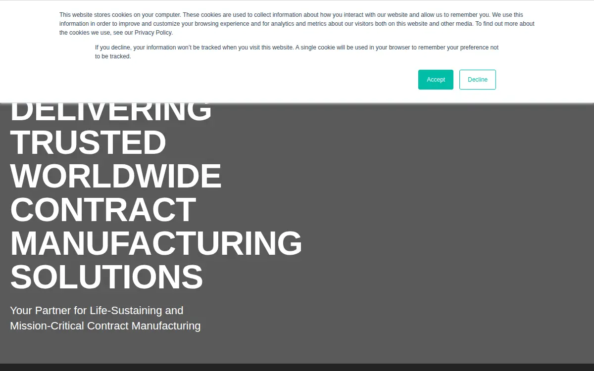 Homepage of Spartronics Brooksville, LLC