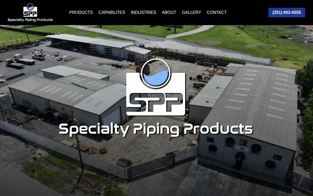 Homepage of Specialty Piping Products LLC