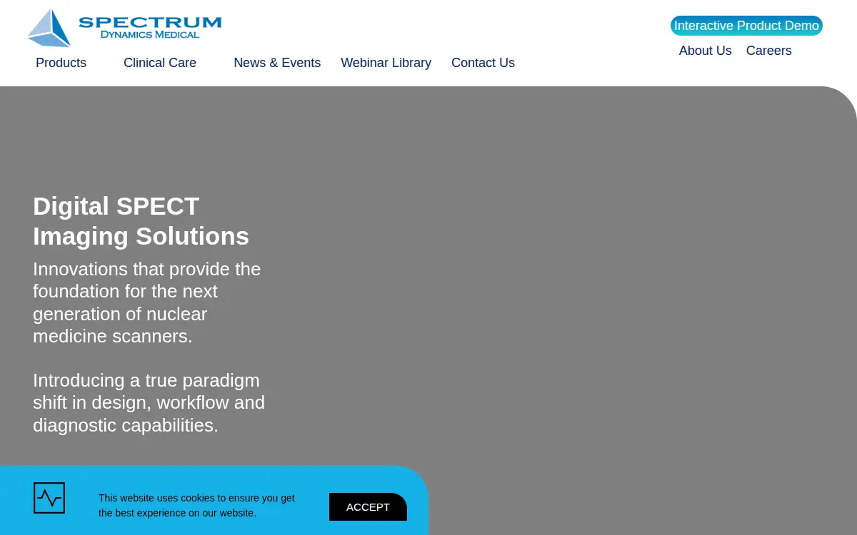 Homepage of Spectrum Dynamics Medical, INC.