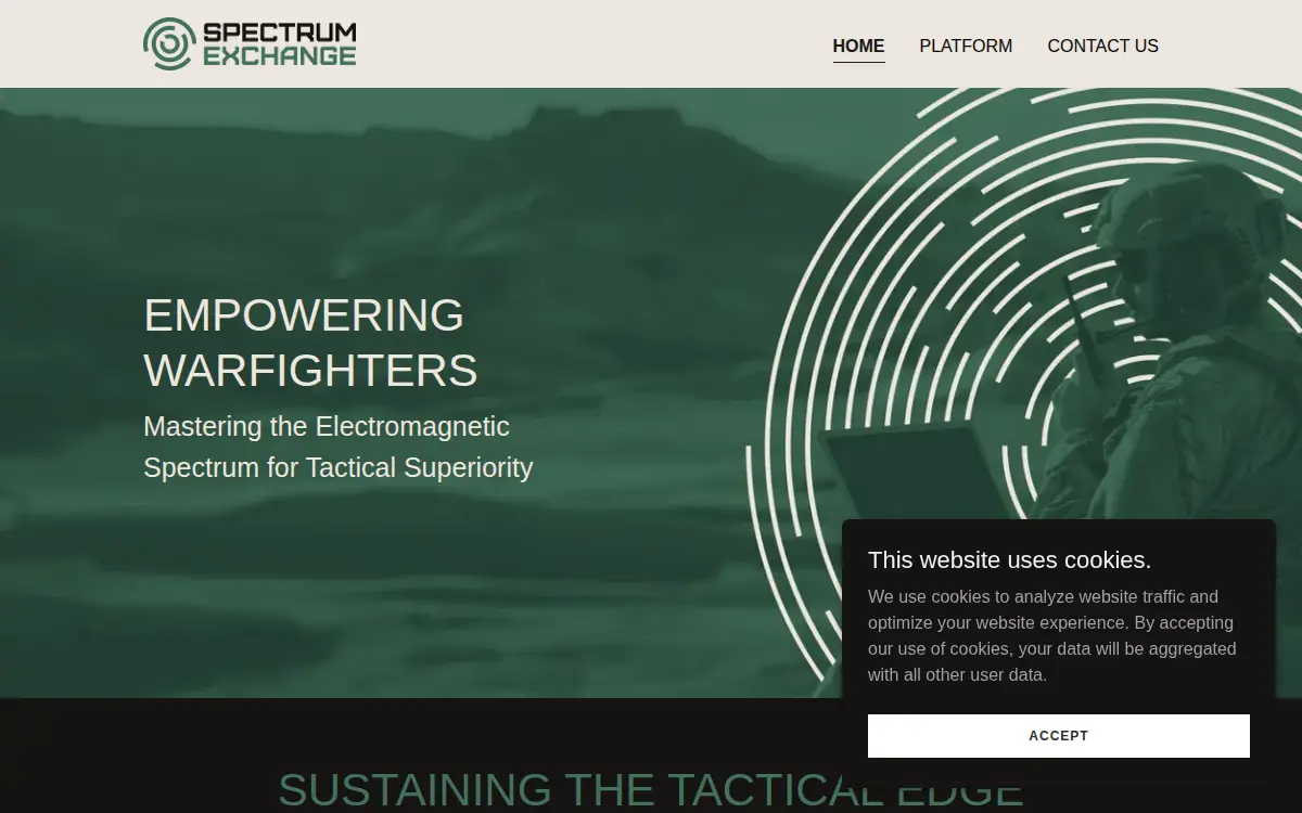 Homepage of Spectrum Exchange, LLC