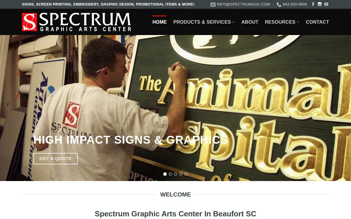 Homepage of Graphic Arts Center INC