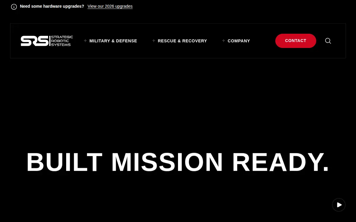 Homepage of Strategic Robotic Systems, INC.