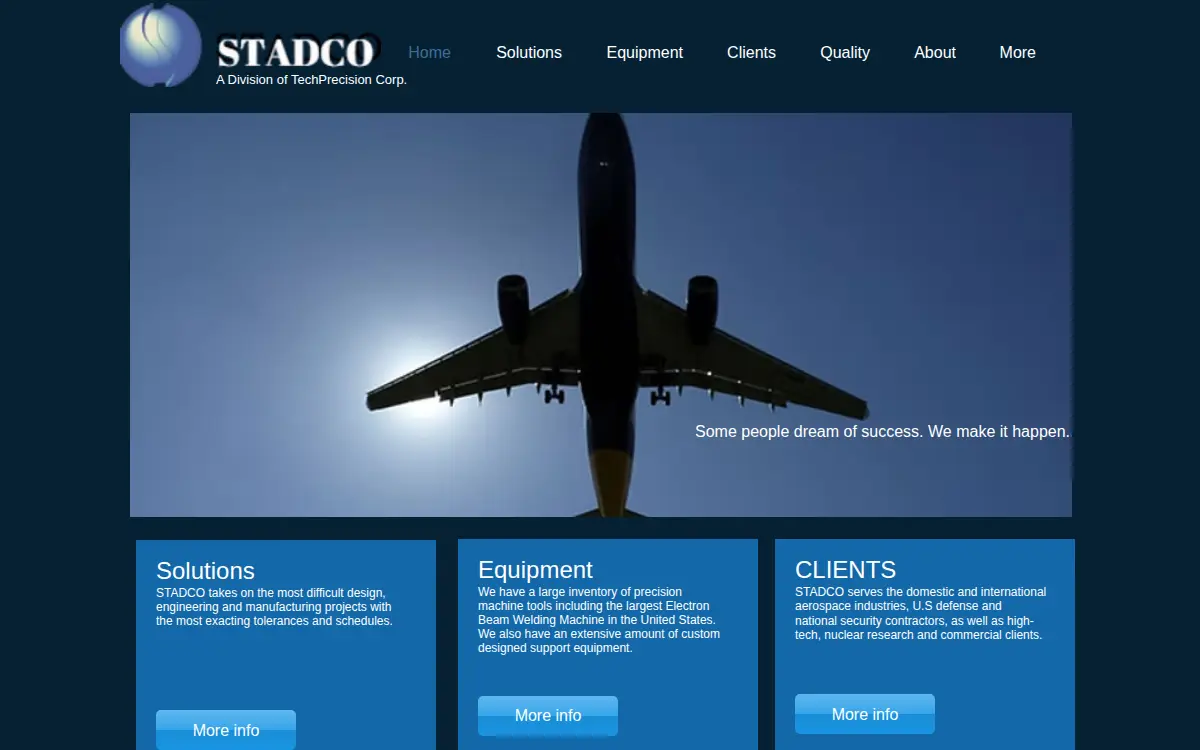 Homepage of Stadco