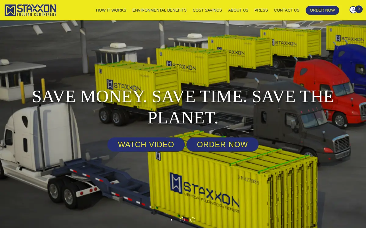 Homepage of Staxxon, INC.