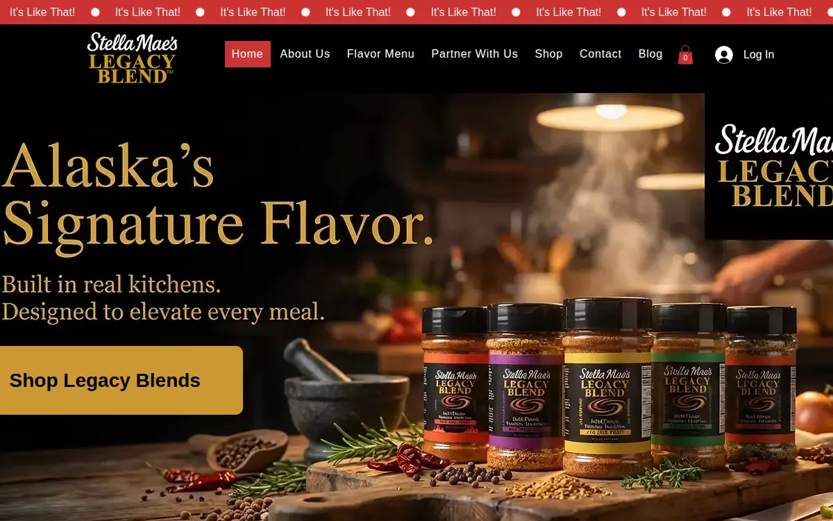 Homepage of Stella Mae's LLC