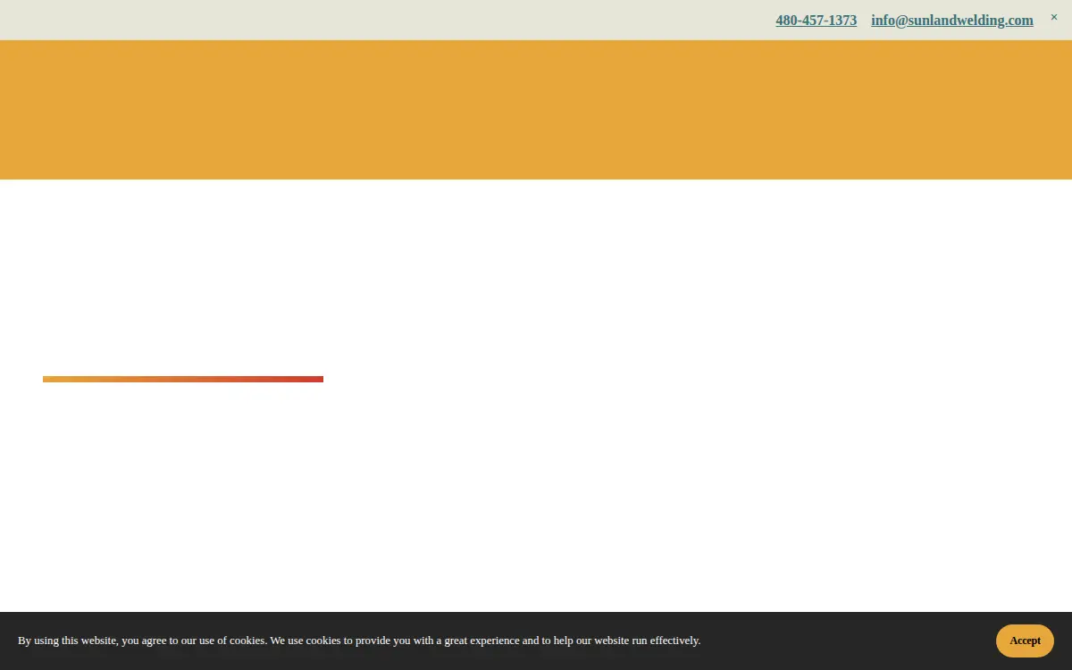 Homepage of Sunland Welding, INC
