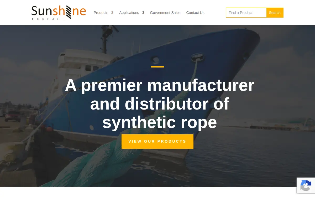 Homepage of Sunshine Cordage CORP