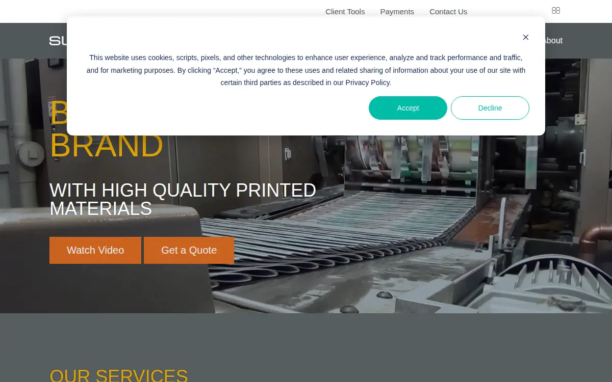 Homepage of Suttle-straus, INC.