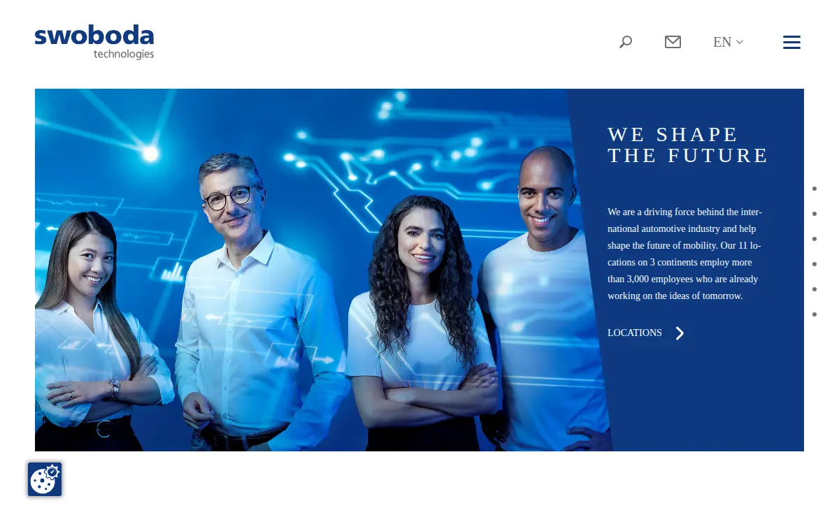 Homepage of Swoboda, INC.