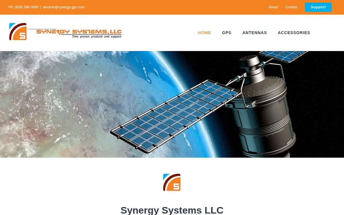 Homepage of Synergy Systems, LLC