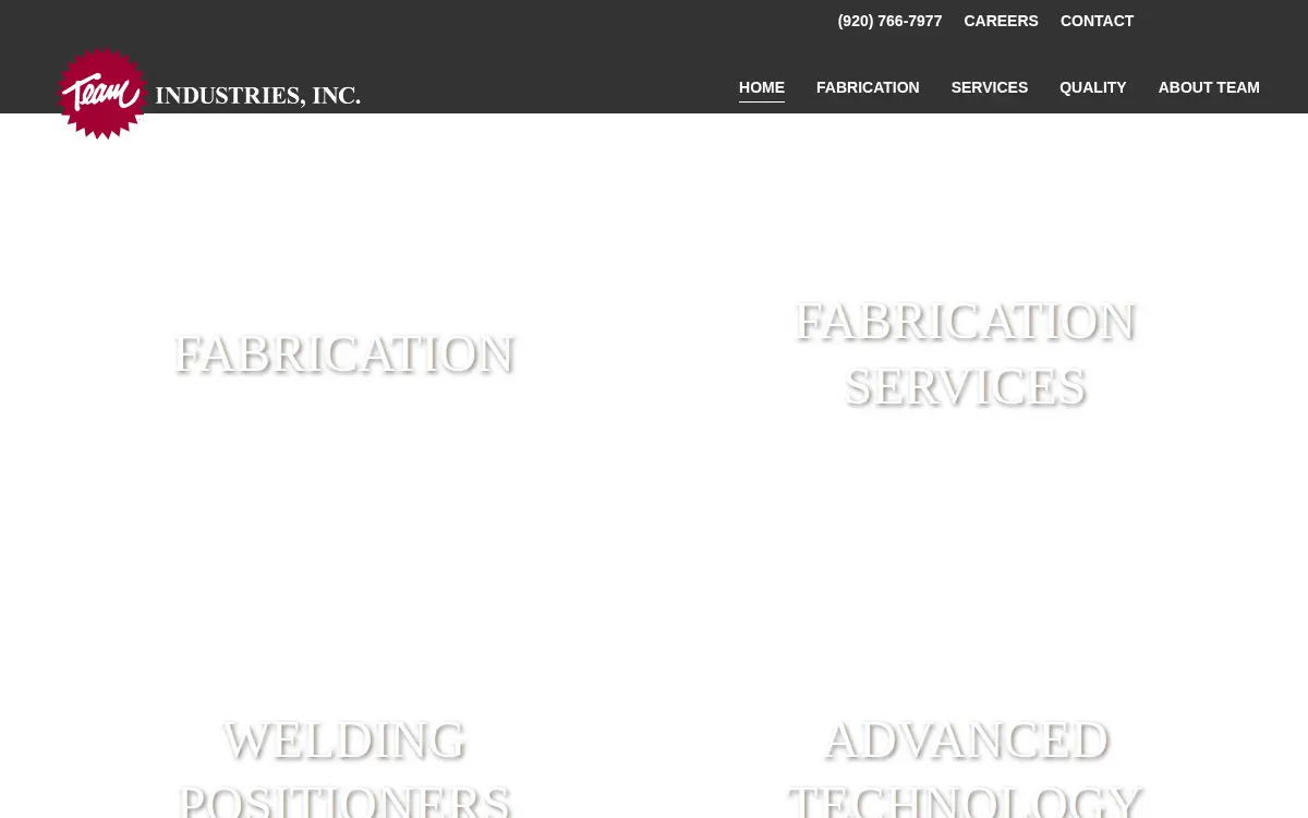 Homepage of Team Industries INC