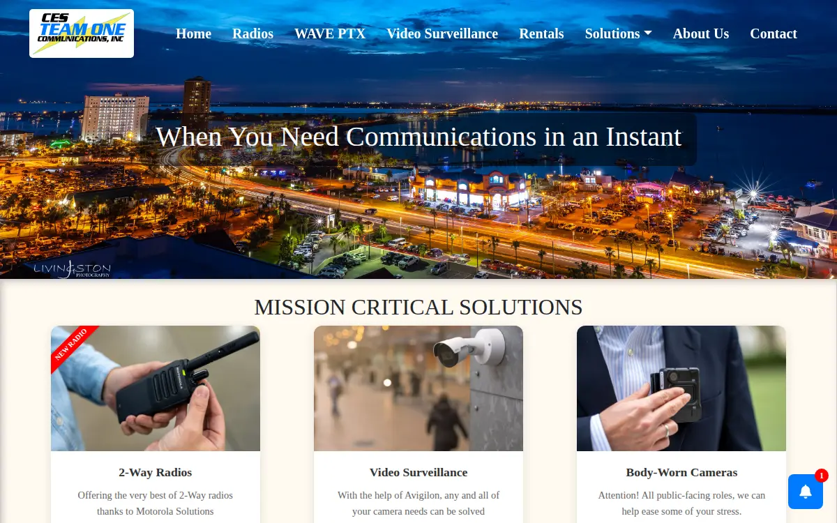 Homepage of Communications Engineering Services INC