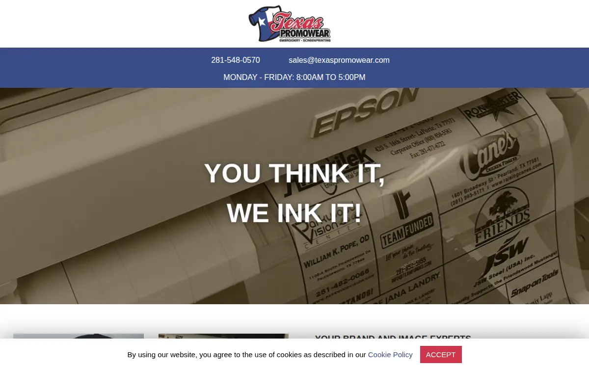 Homepage of Stitch Stores, INC.