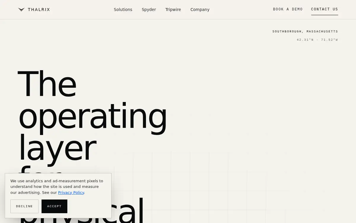 Homepage of Thalrix LLC