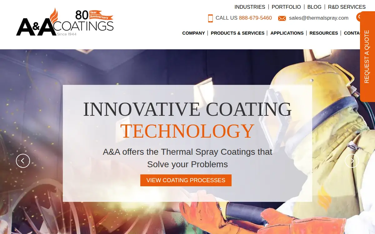 Homepage of A & a CO INC