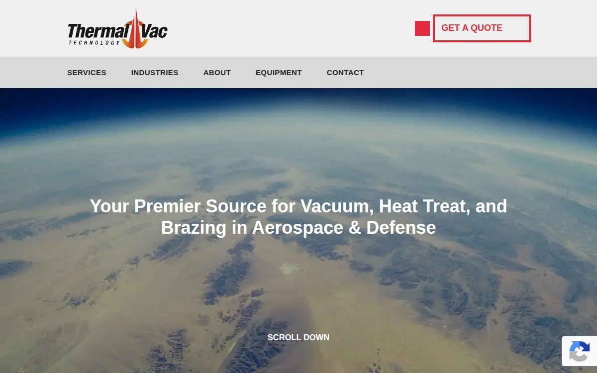 Homepage of Thermal-vac Technology, INC.