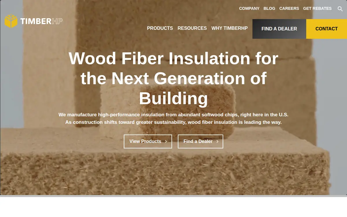 Homepage of Timberhp, INC.
