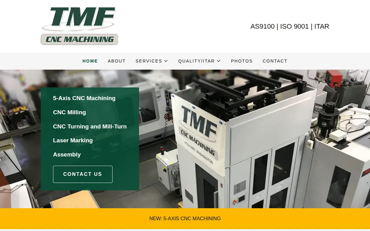Homepage of Tmf INC.