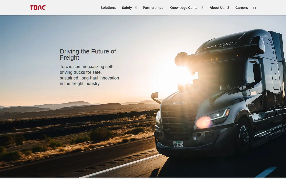 Homepage of Torc Robotics, INC