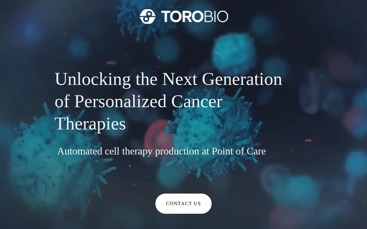 Homepage of Toro Bio, INC.
