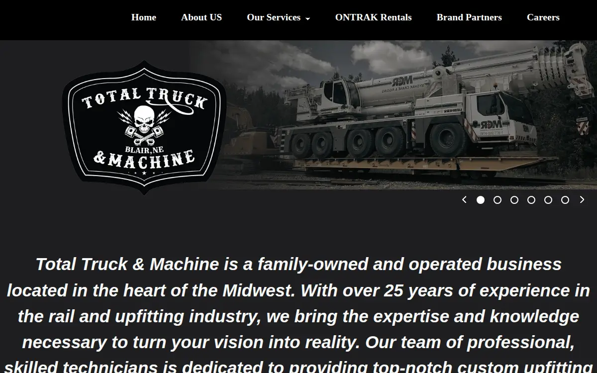Homepage of Total Truck & Machine LLC