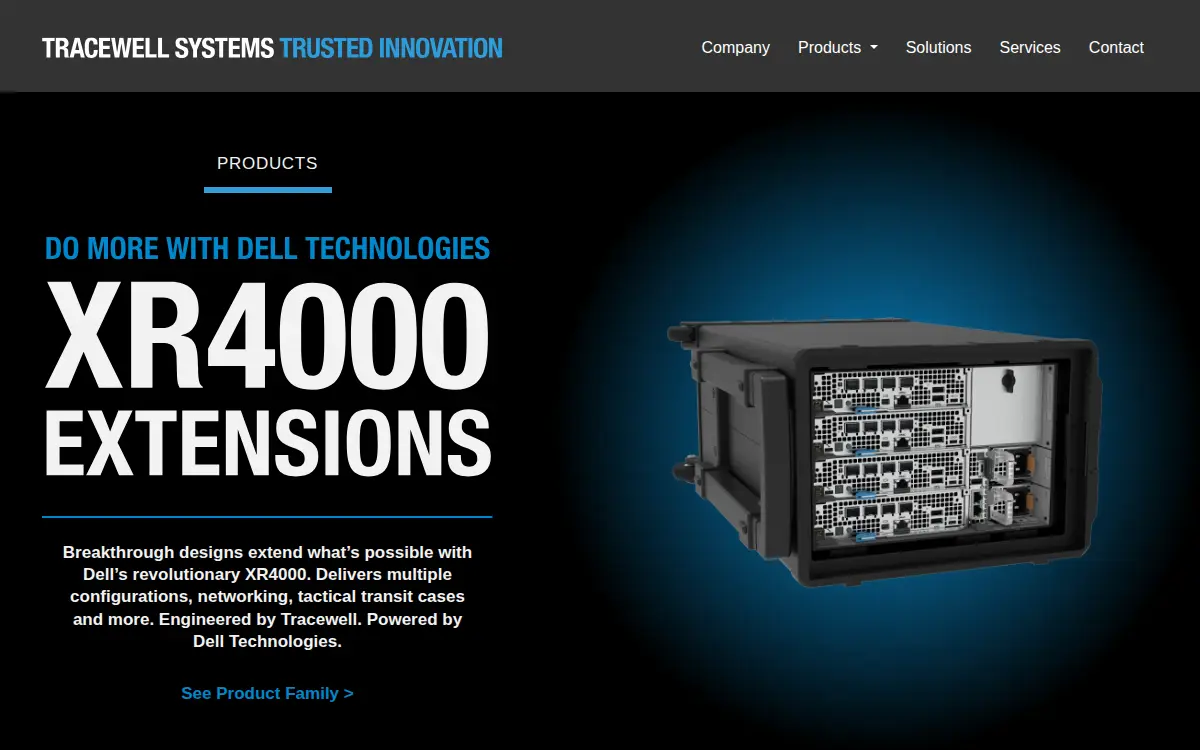Homepage of Tracewell Systems, INC.