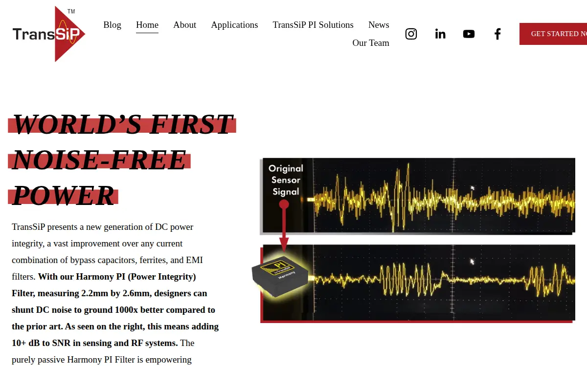 Homepage of Transsip INC