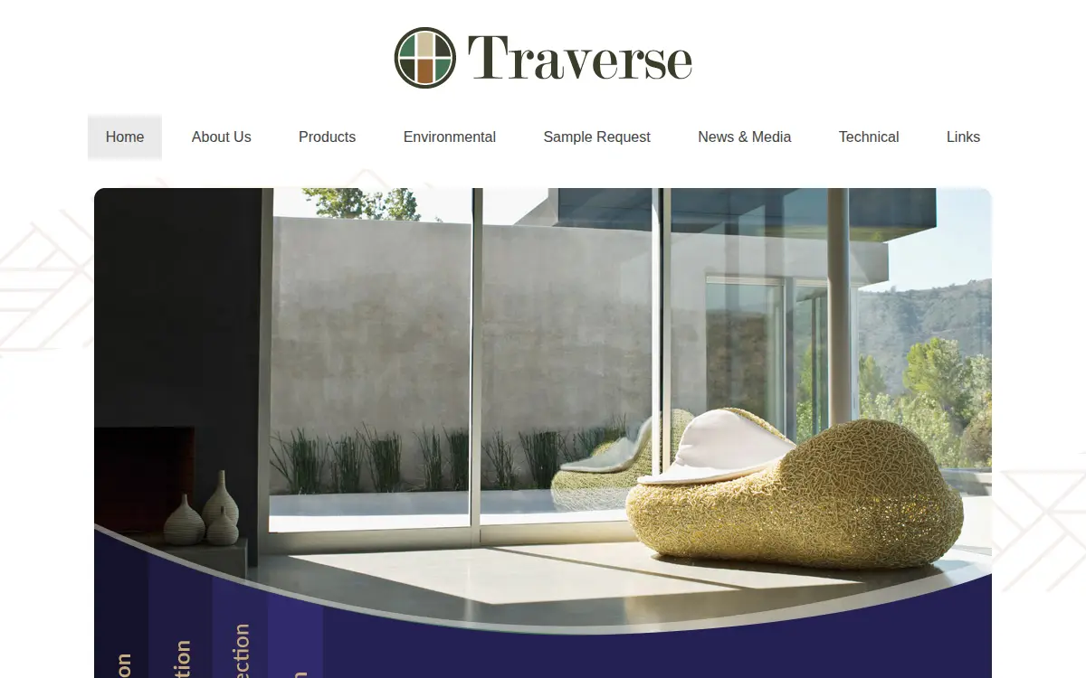 Homepage of Traverse Flooring LLC