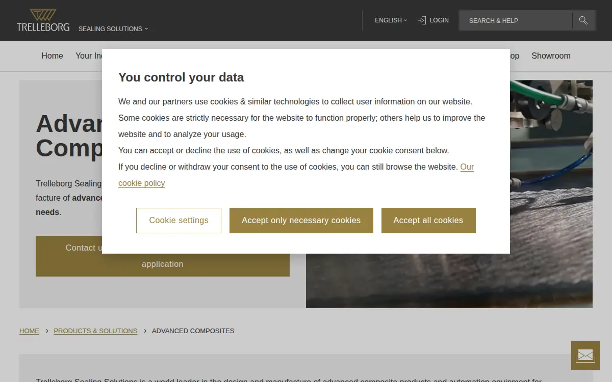 Homepage of Trelleborg Sealing Solutions Albany, INC