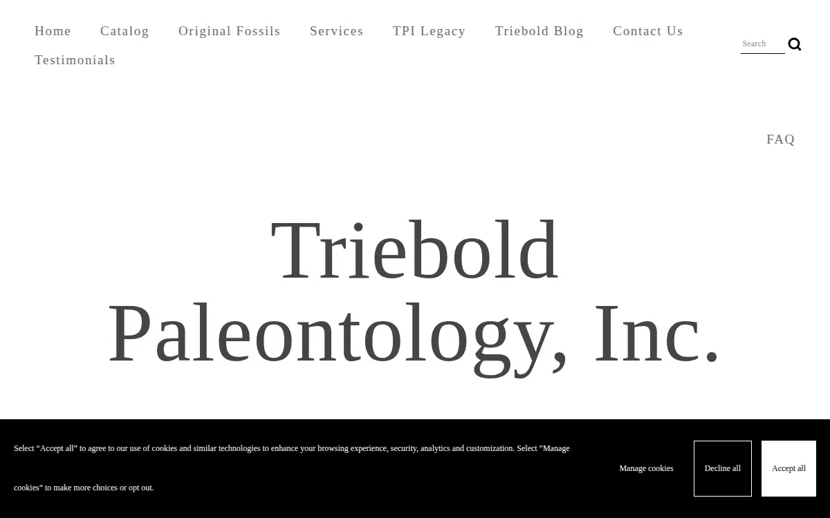 Homepage of Triebold Paleontology, INC