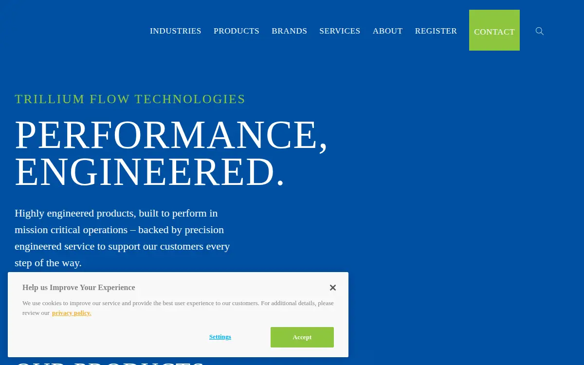 Homepage of Fr Flow Control Valves US Bidco, Inc.,