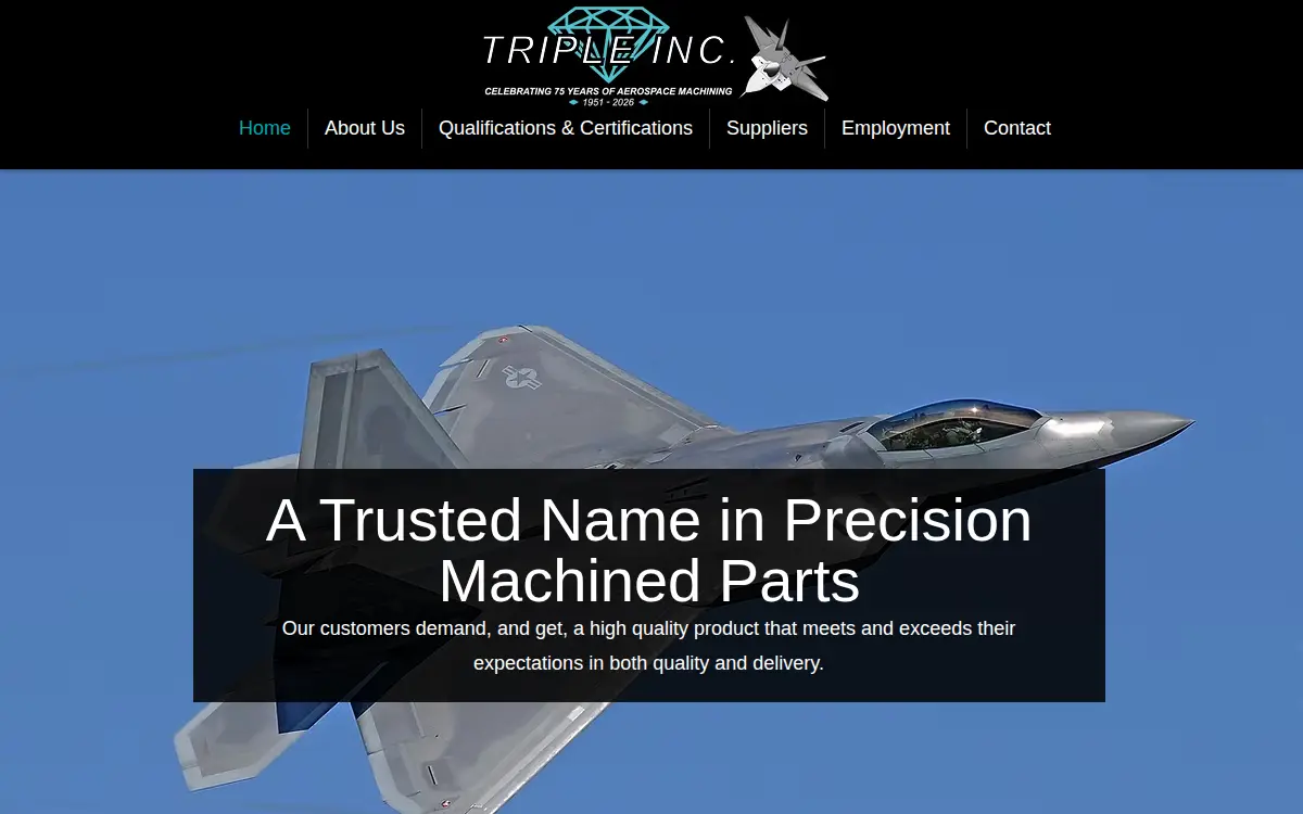 Homepage of Triple, INC