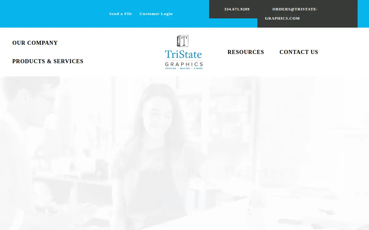 Homepage of Tristate Graphics Ii LLC