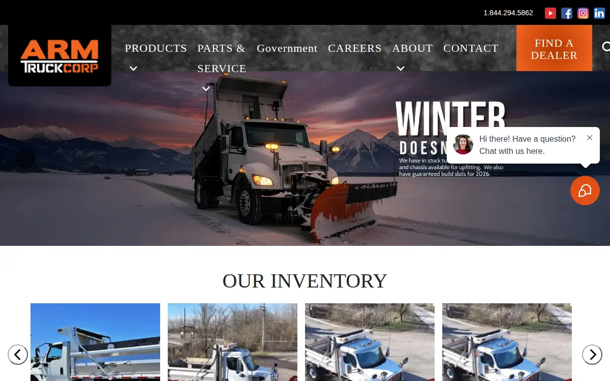 Homepage of Truckcorp LLC