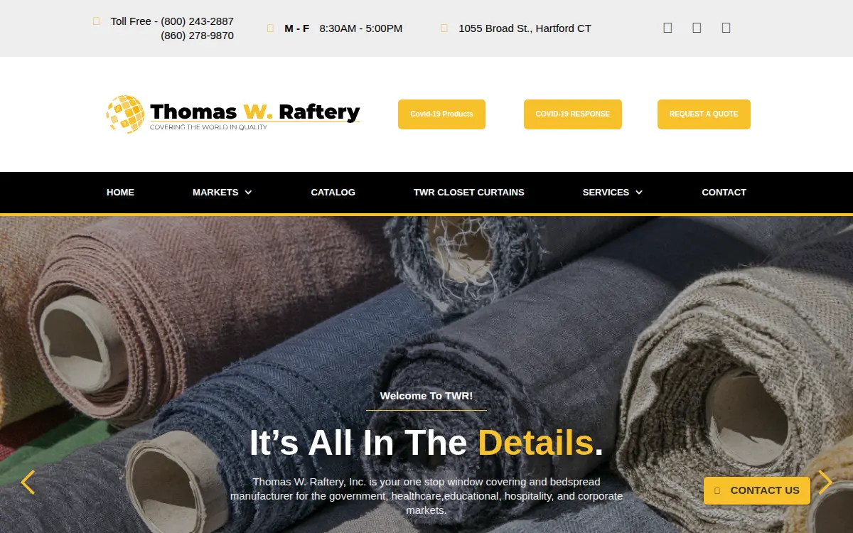 Homepage of Thomas W Raftery INC