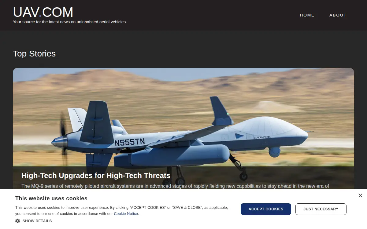 Homepage of General Atomics Aeronautical Systems, INC.