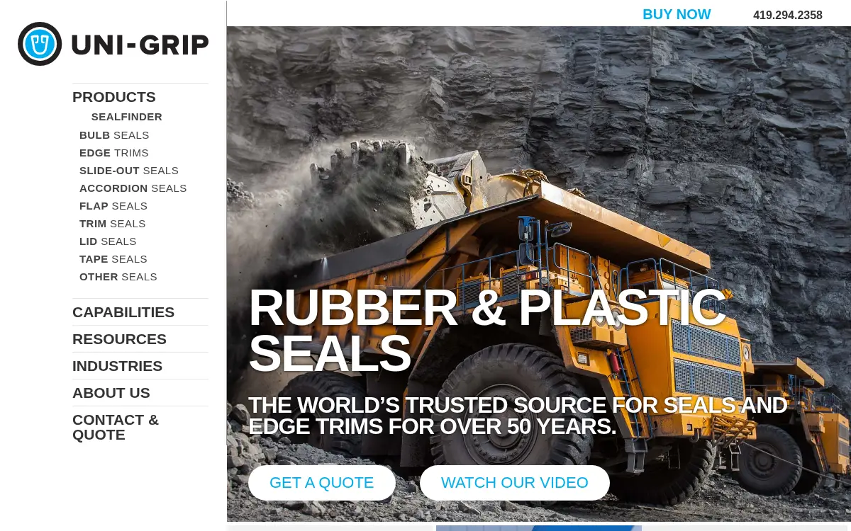 Homepage of Uni-grip INC