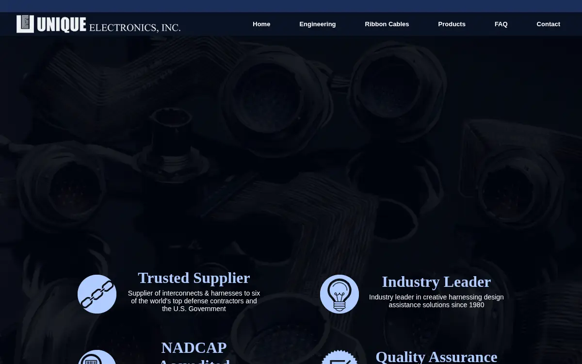Homepage of Unique Electronics INC