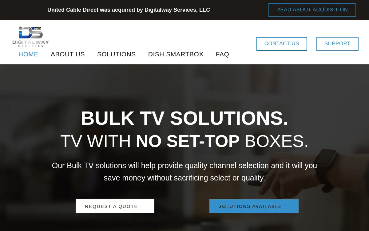 Homepage of United Cable Direct, INC.