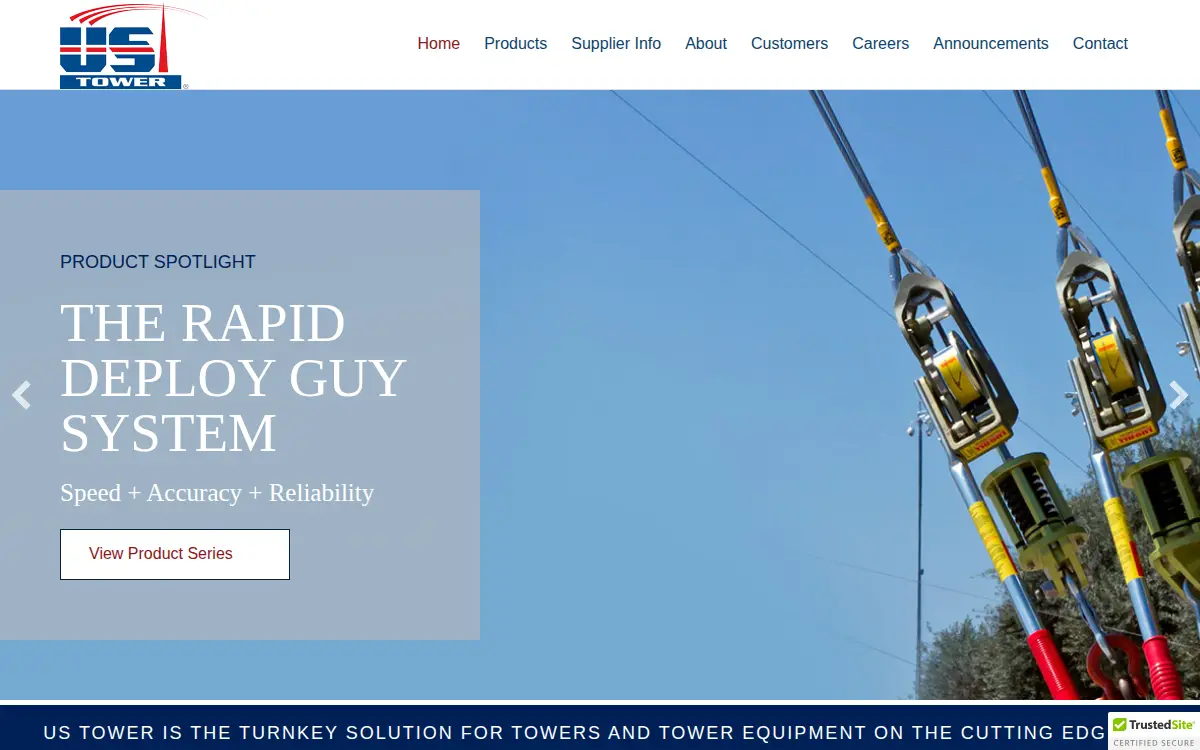 Homepage of US Tower CORP.