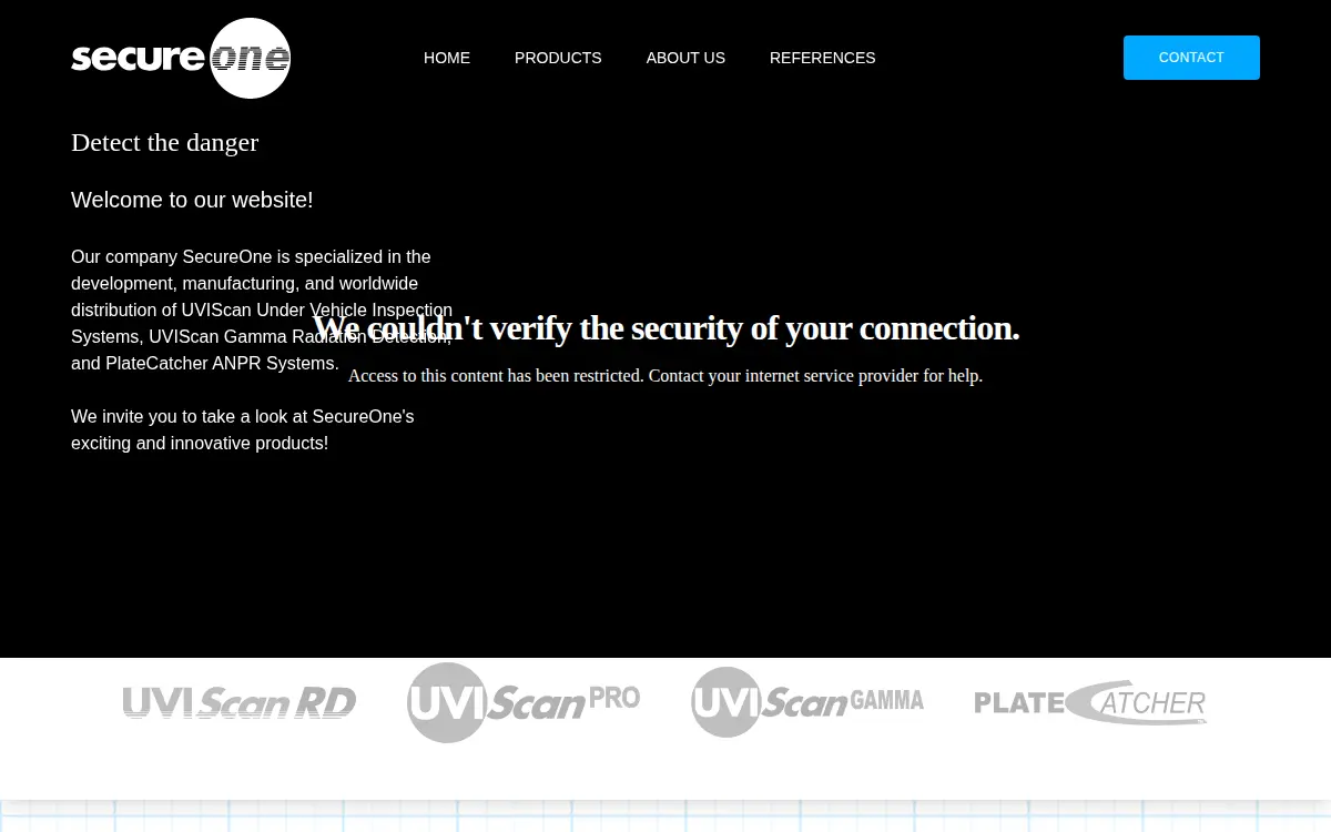 Homepage of Secureone Systems LLC