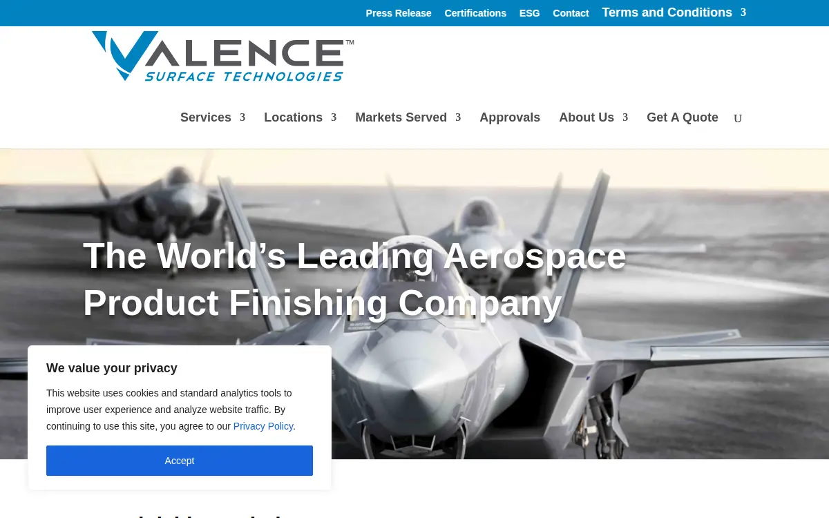 Homepage of Blue Streak Finishers, LLC