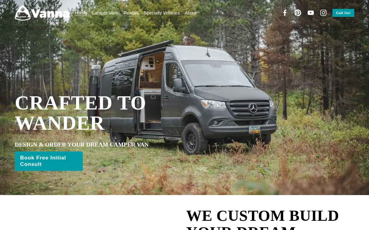 Homepage of Vanna Conversions LLC