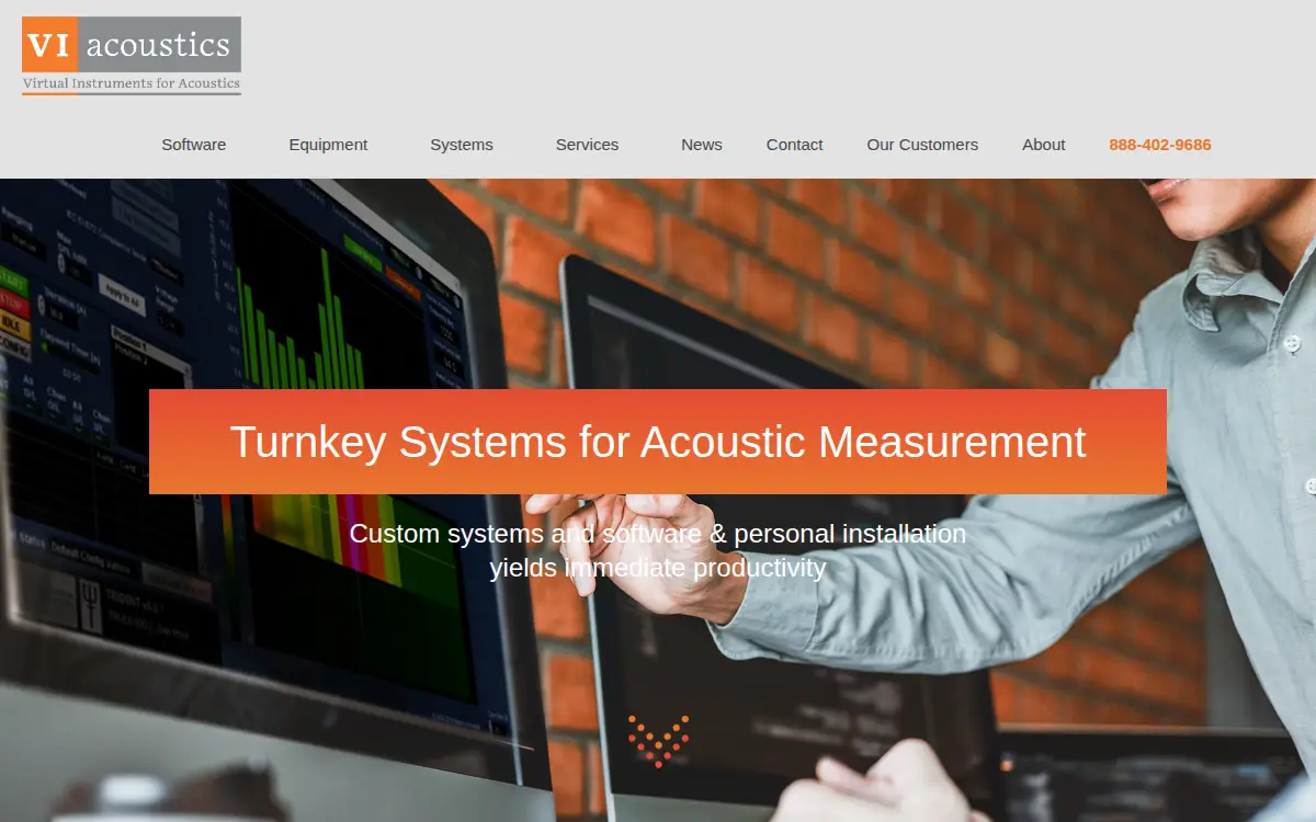 Homepage of Viacoustics, INC.
