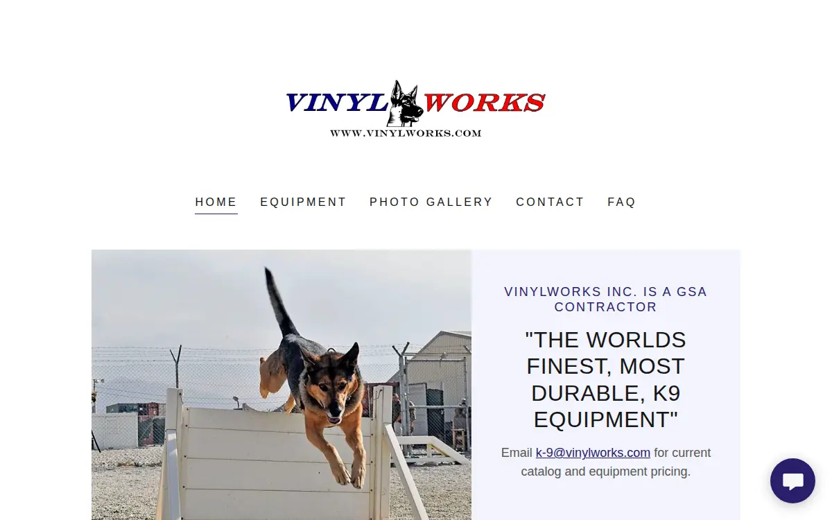 Homepage of Vinylworks, INC.