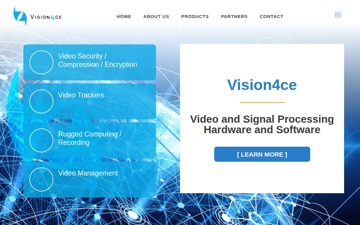 Homepage of Vision4ce LLC