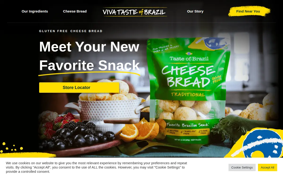 Homepage of Tob Cheese Bread LLC