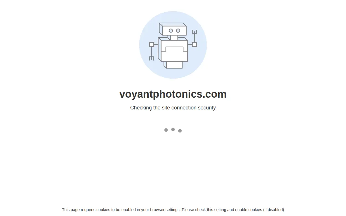 Homepage of Voyant Photonics INC